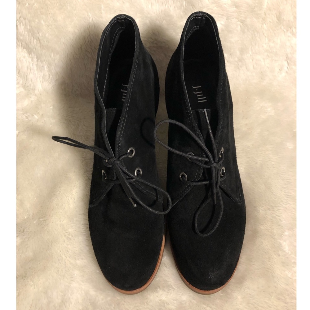 J.JILL Suede Lace Up Ankle Boots Bootie Size 9 - Picture 2 of 12